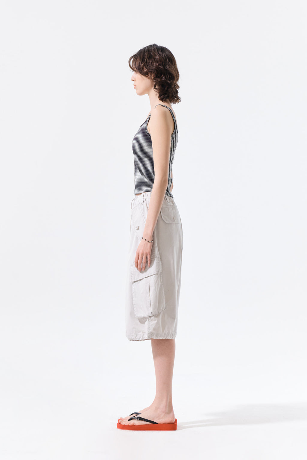 Matin Kim - Square Neck Cropped Tank Top (Black) product image 6 | TRAB K-Fashion Australia