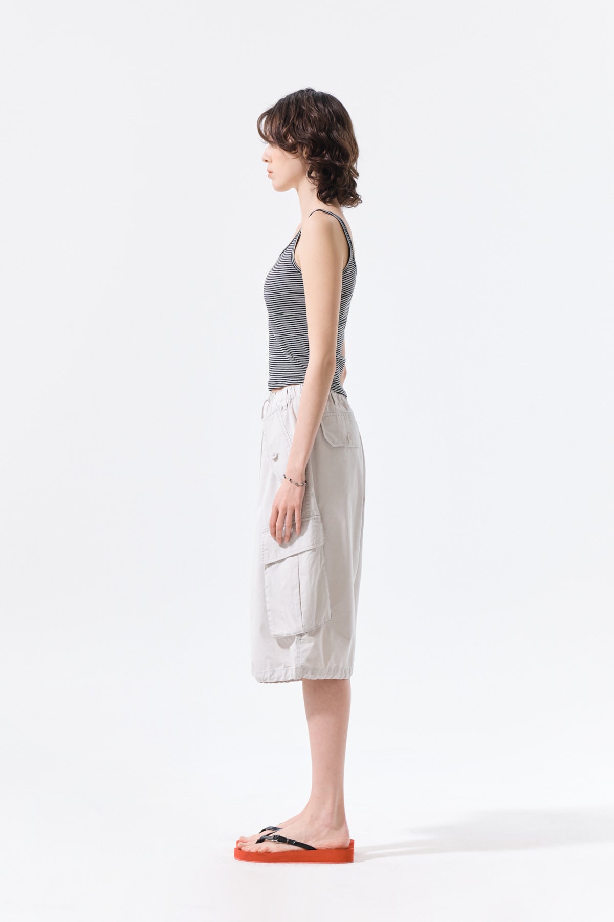 Matin Kim - Square Neck Cropped Tank Top (Black) product image 6 | TRAB K-Fashion Australia