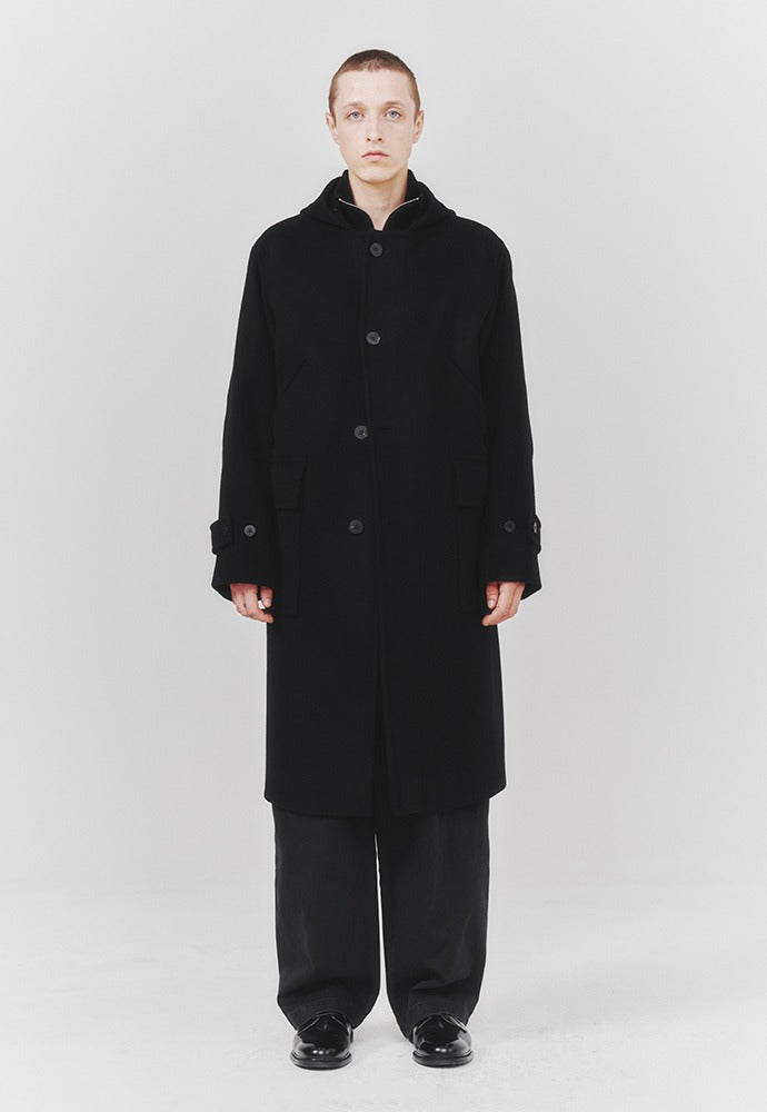 Art if acts - Hooded Coat (Black) product image 1 | TRAB K-Fashion Australia