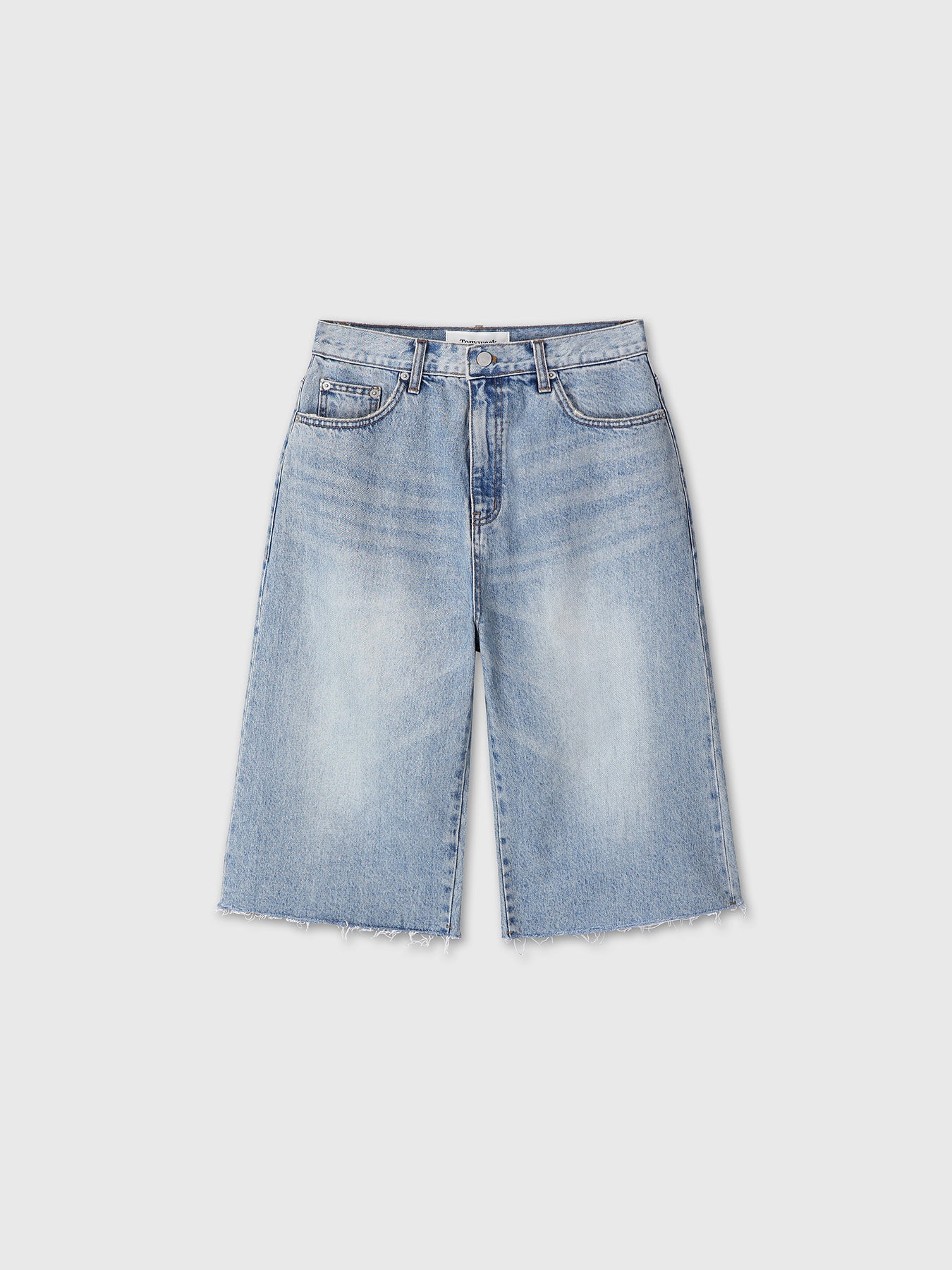 Tonywack - Raw Hem Denim Bermuda Shorts (Washed Light Blue) product image 9 | TRAB K-Fashion Australia