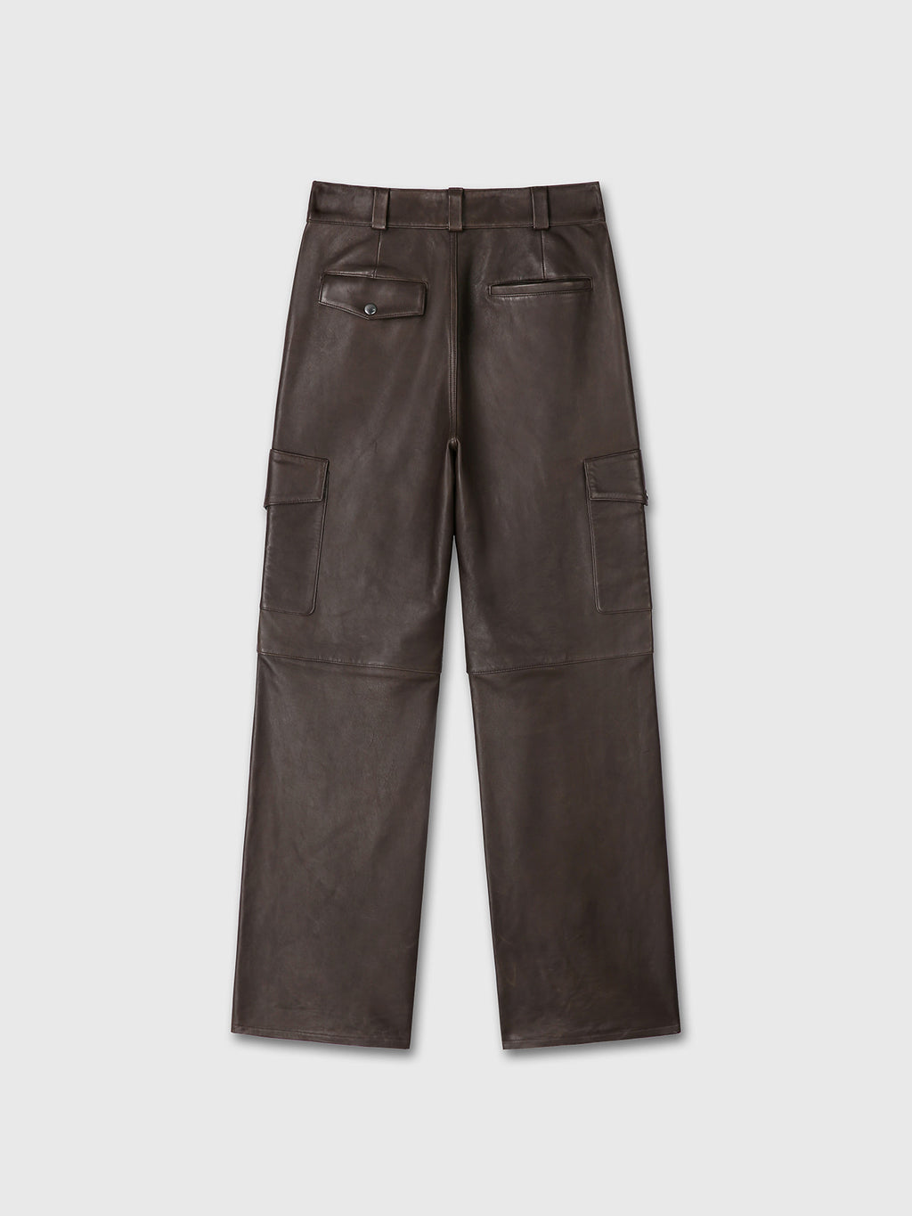 Tonywack - Naked Lamb Leather Wide Cargo Pants (Brown) product image 8 | TRAB K-Fashion Australia
