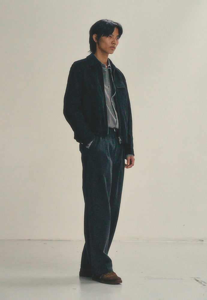 Art if acts - Washed Suede Detroit Work Jacket (Black) product image 2 | TRAB K-Fashion Australia