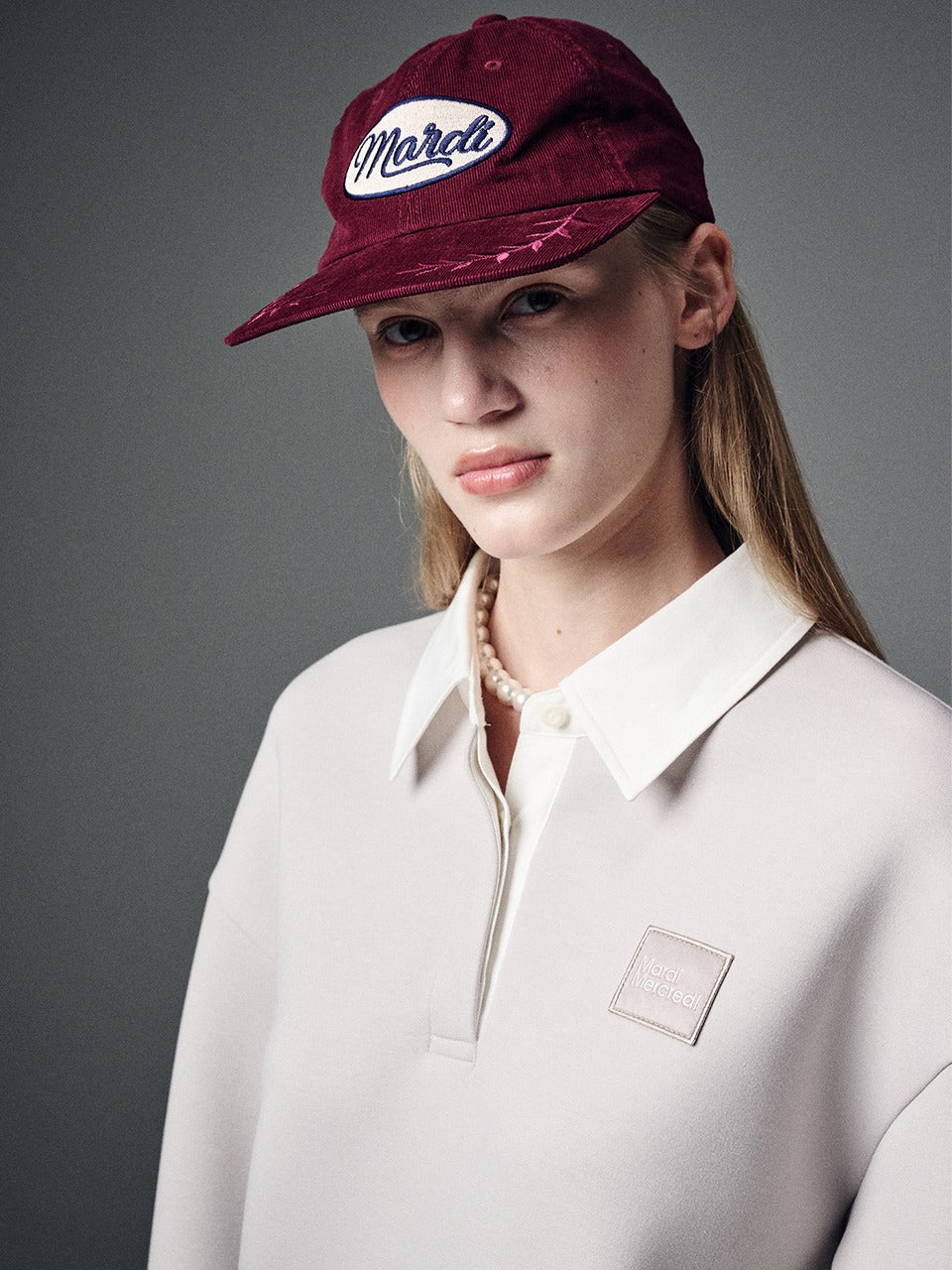 Mardi Mercredi - Neoprene Cropped Shirt Piquet (Beige) product image 1 | TRAB K-Fashion Australia