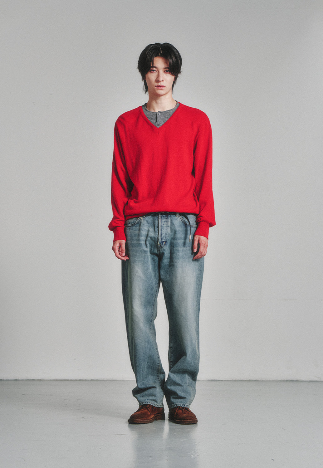 Art if acts - Union Henley (Red/Grey) product image 2 | TRAB K-Fashion Australia