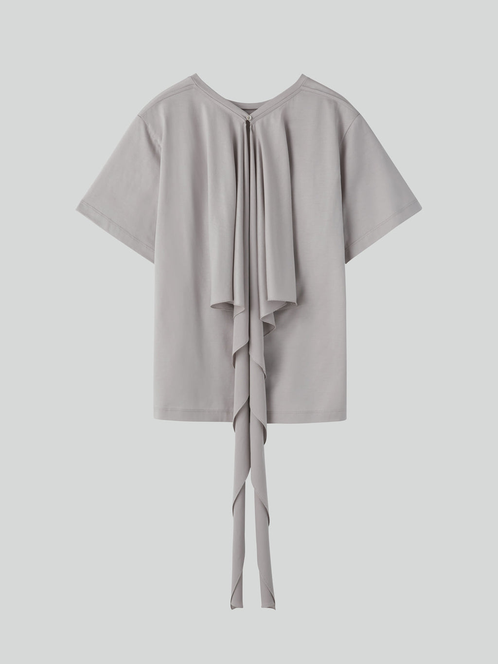 Recto - Open Back Silk Blend Scarf Top (Sepia Grey) product image 6 | TRAB K-Fashion Australia
