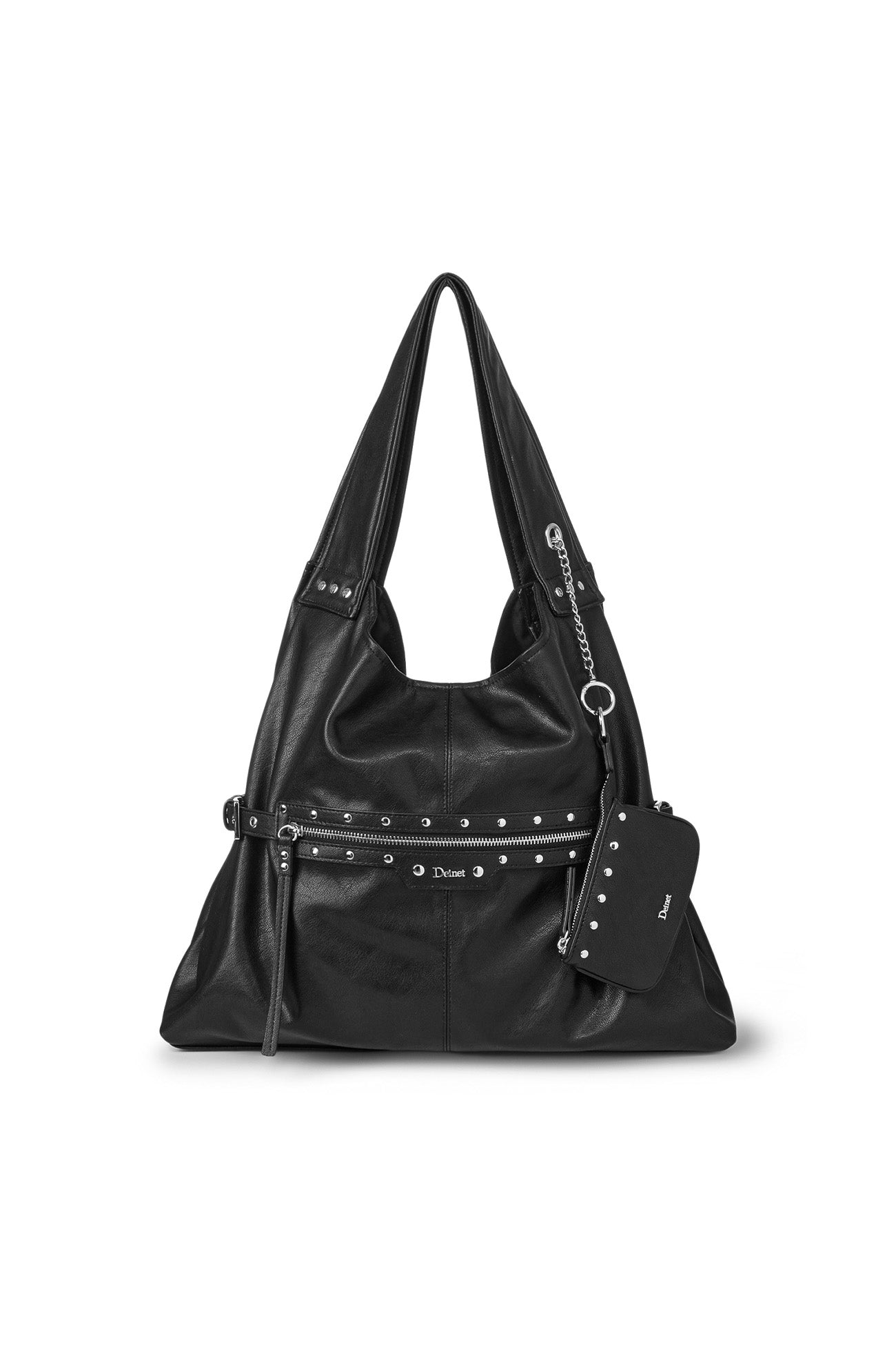 Deinet - Stud Detail Point Pocket Bag (Black) product image 10 | TRAB K-Fashion Australia