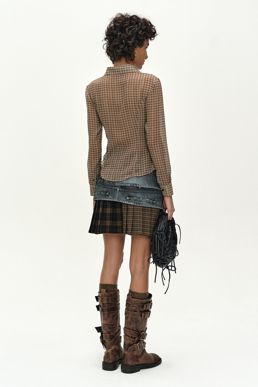 Andersson Bell - Asymmetric Layered Wrap Skirt (blue) (Blue) product image 5 | TRAB K-Fashion Australia