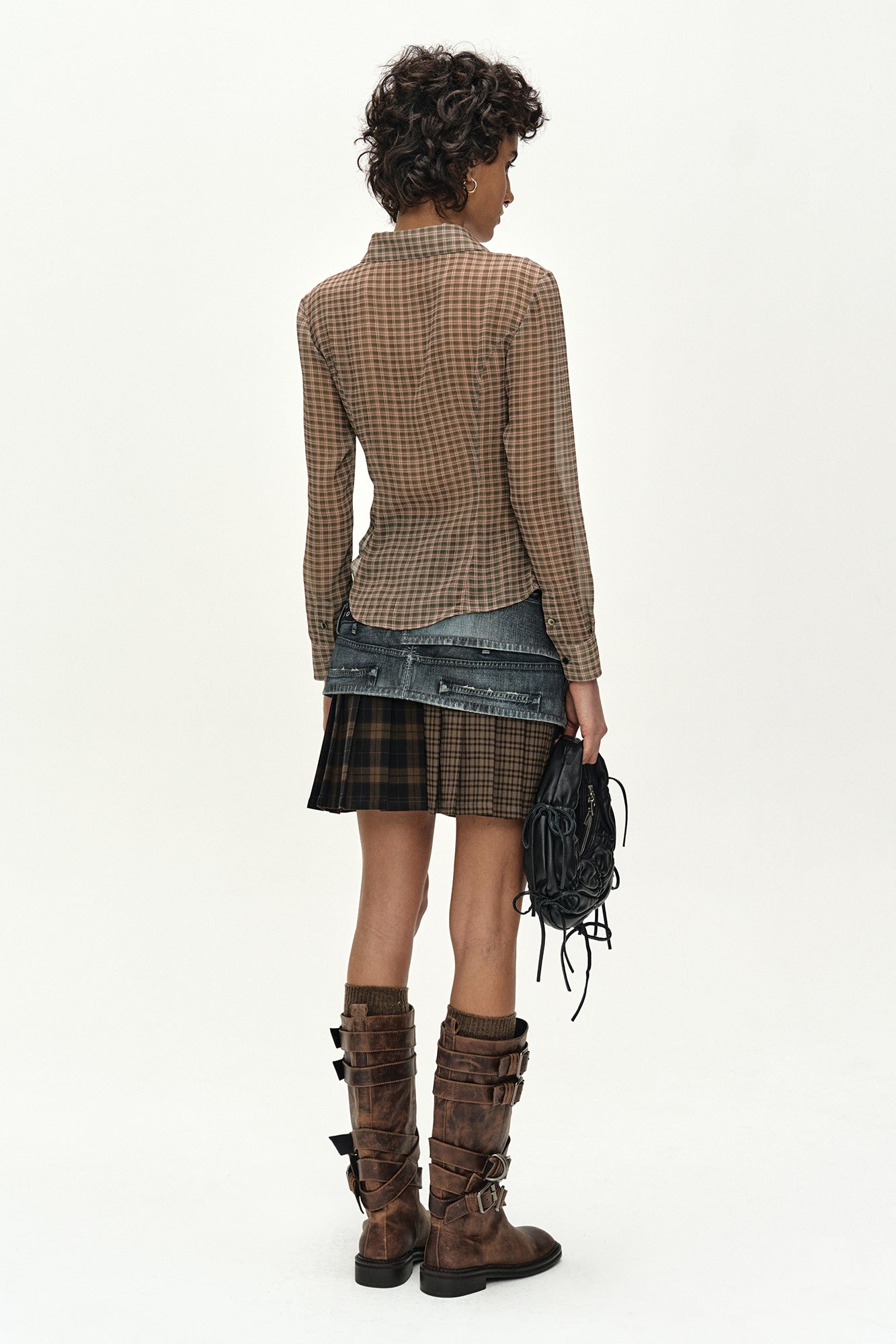 Andersson Bell - Asymmetric Layered Wrap Skirt (blue) (Blue) product image 5 | TRAB K-Fashion Australia