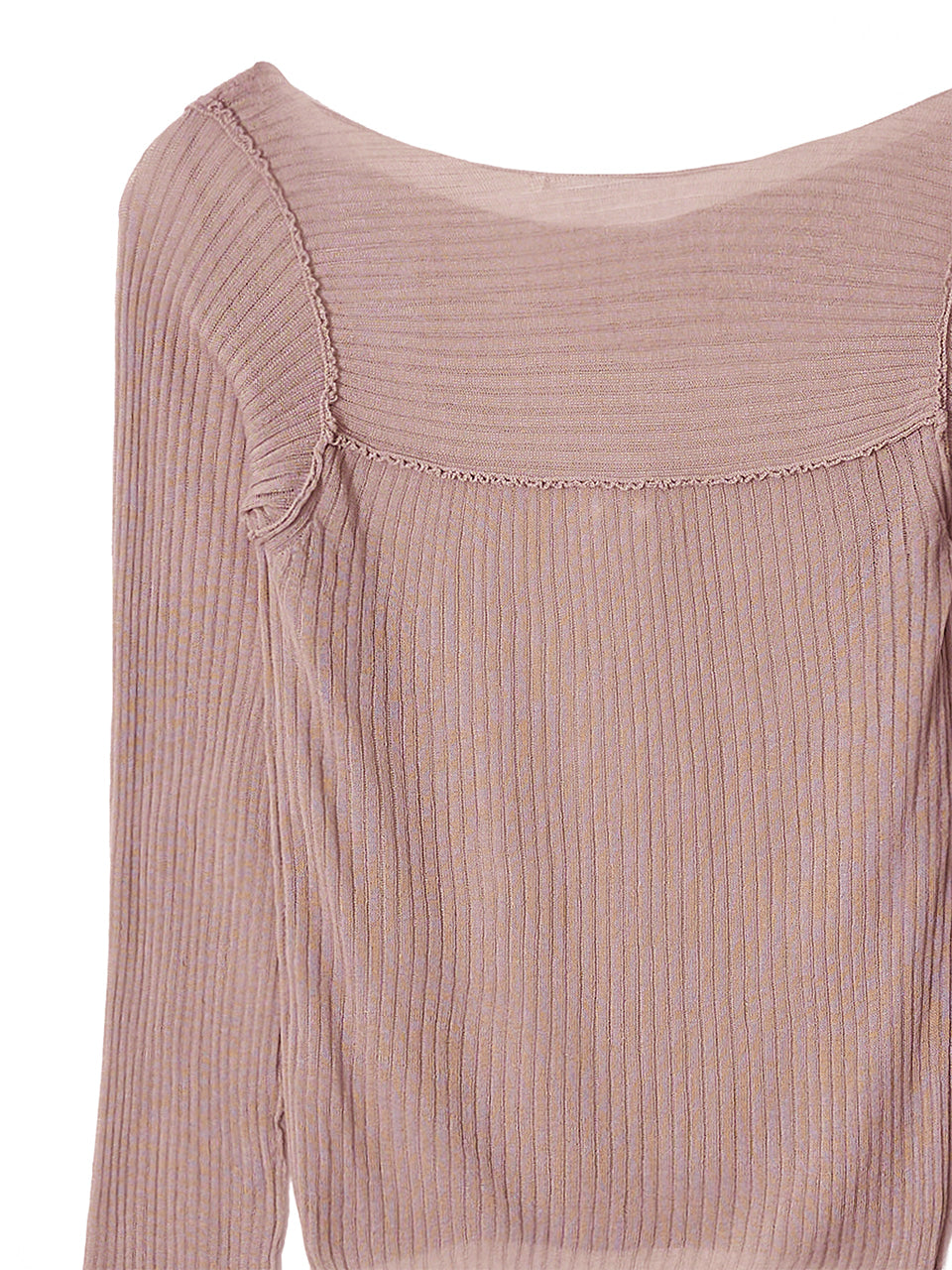 Kijun - Sheer Boatneck Knit Dusty (Pink) product image 11 | TRAB K-Fashion Australia