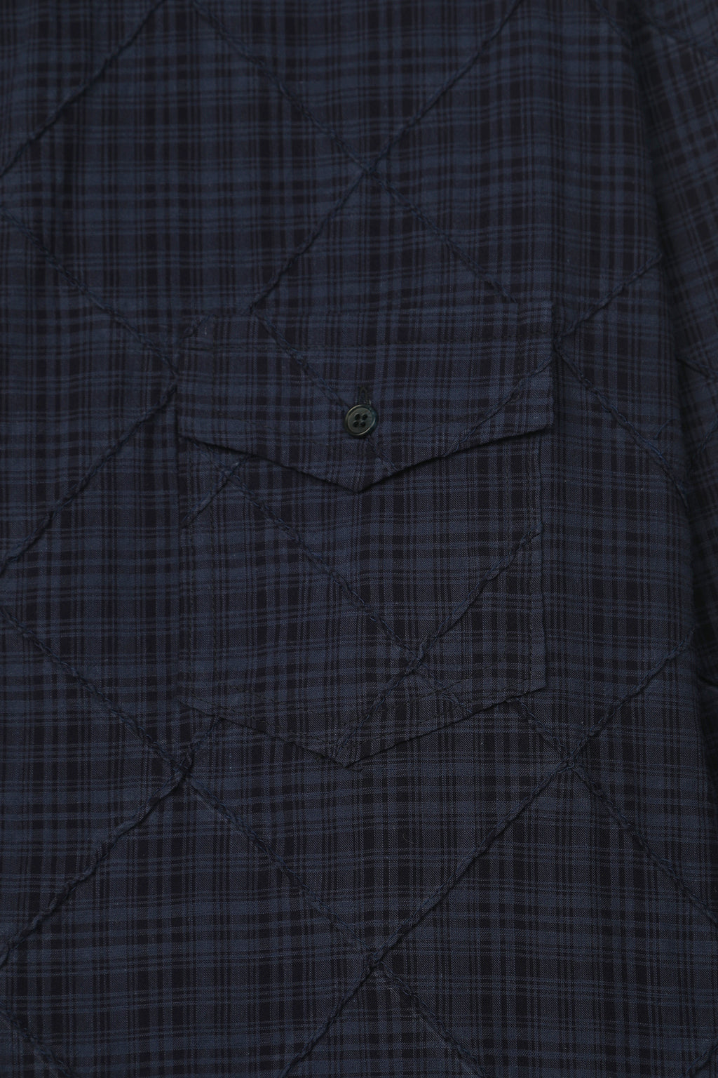 Deinet - Double Checkered Overfit Shirt (Navy) product image 13 | TRAB K-Fashion Australia