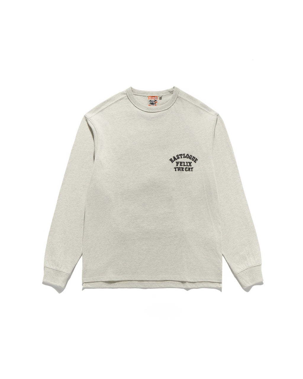 Eastlogue - Felix Shot-put Embroidered L.s T-shirts (Oatmeal) product image 2 | TRAB K-Fashion Australia