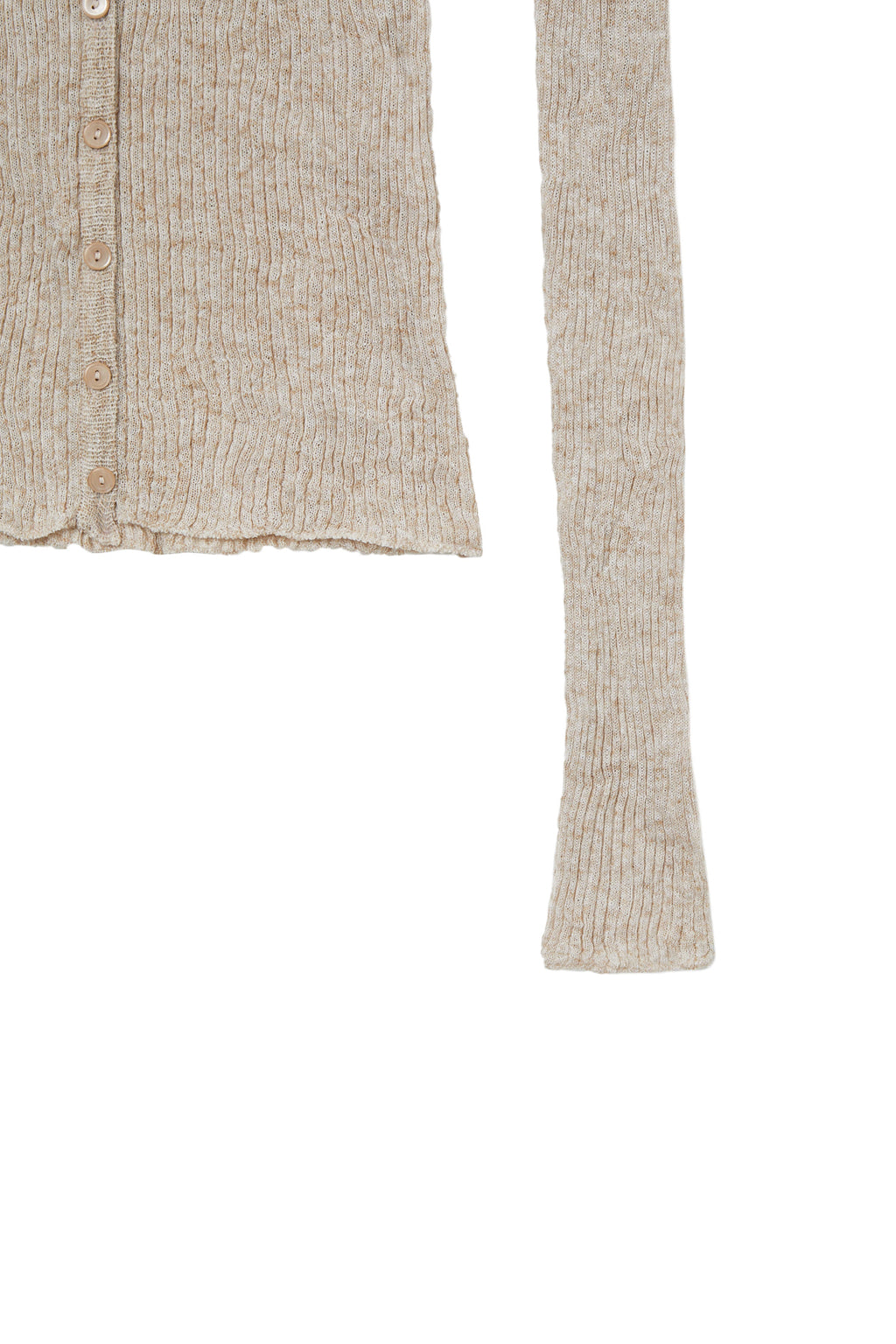 Deinet - Button Point Pleats Cardigan (Beige) product image 5 | TRAB K-Fashion Australia