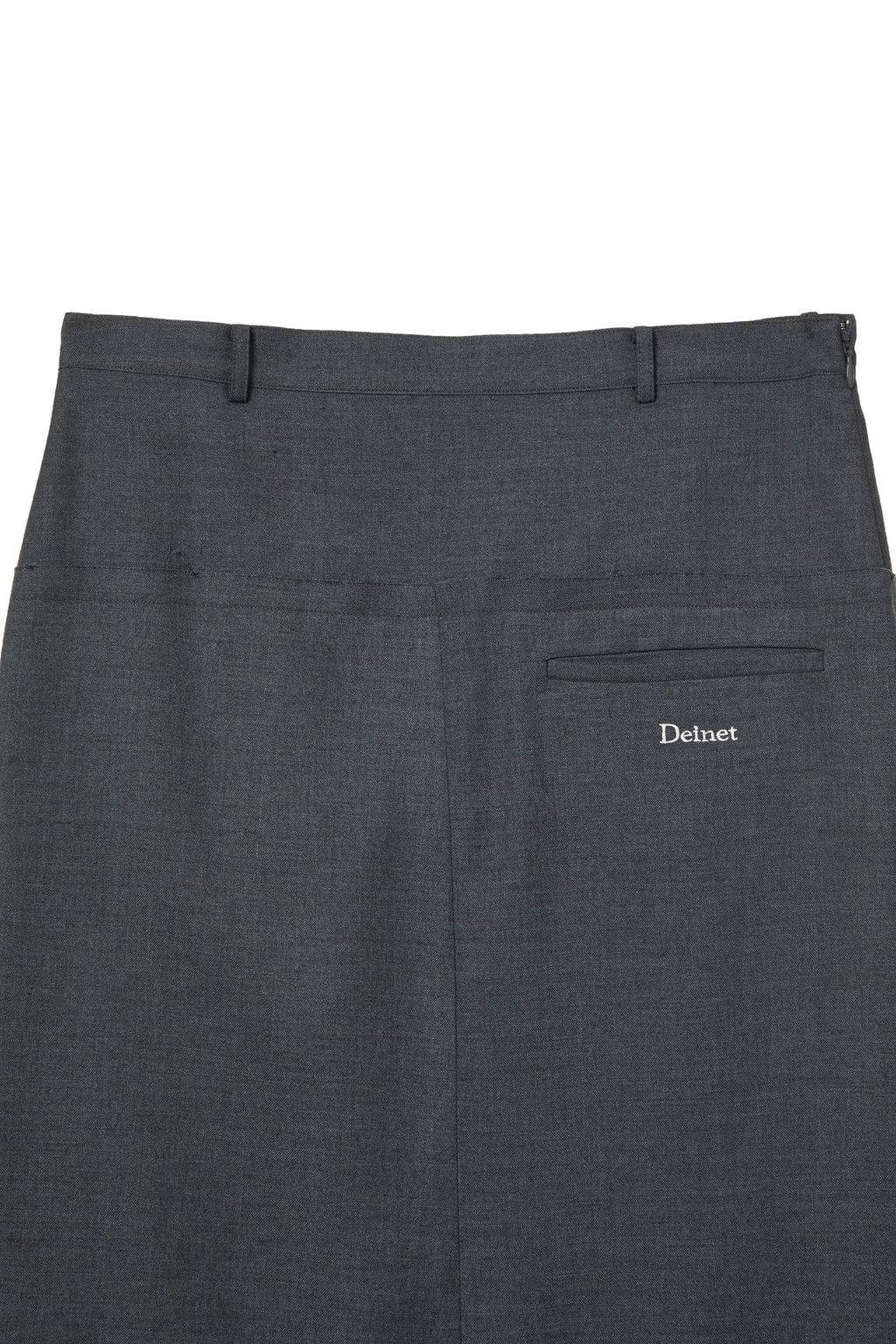 Deinet - Raw Edge Layered Midi Skirt (Charcoal) product image 3 | TRAB K-Fashion Australia