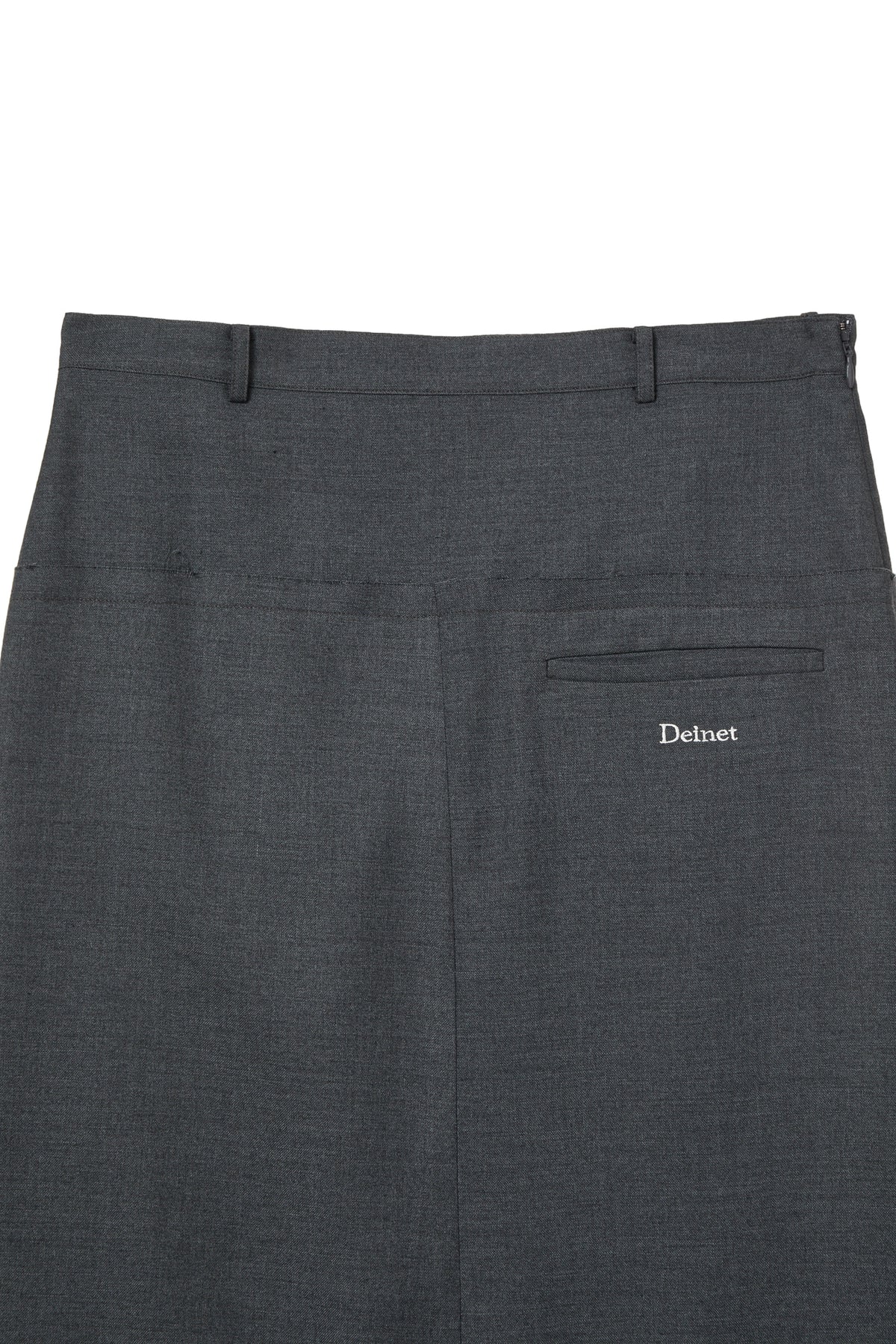 Deinet - Raw Edge Layered Midi Skirt (Charcoal) product image 3 | TRAB K-Fashion Australia