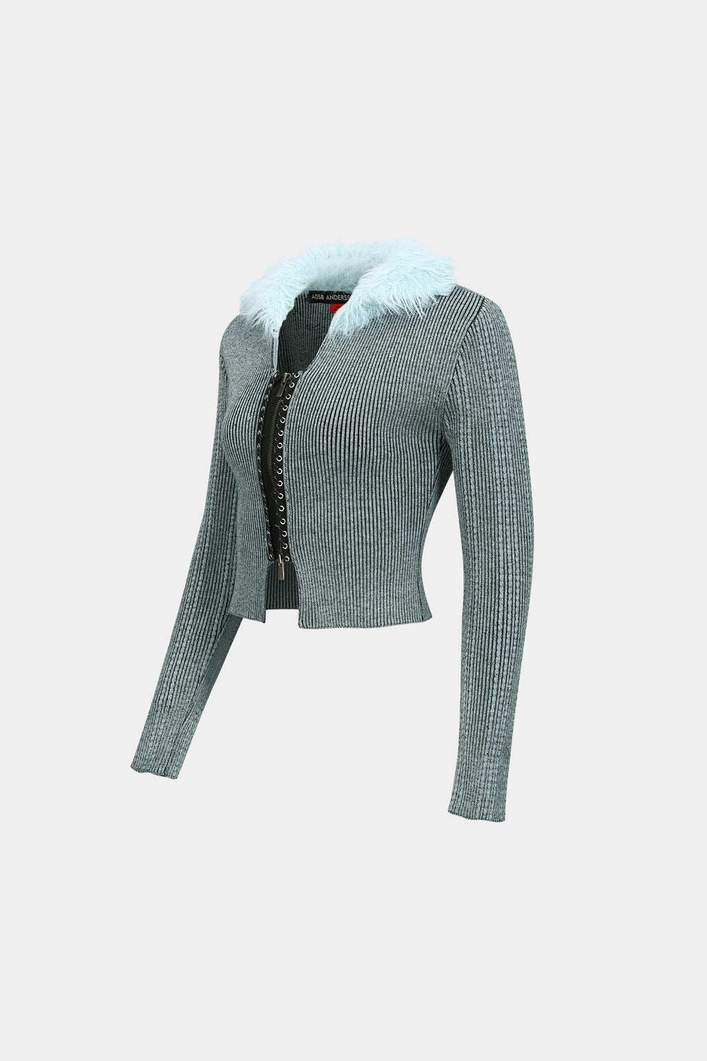 Andersson Bell - Lace-Up Knit Cardigan (Blue) product image 11 | TRAB K-Fashion Australia