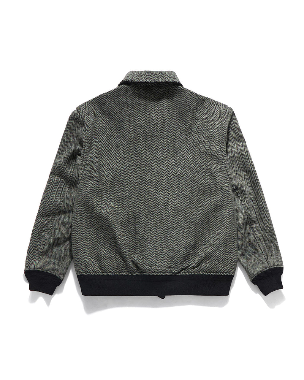 Eastlogue - A-2 Flight Jumper (Black Wool Herringbone) product image 6 | TRAB K-Fashion Australia