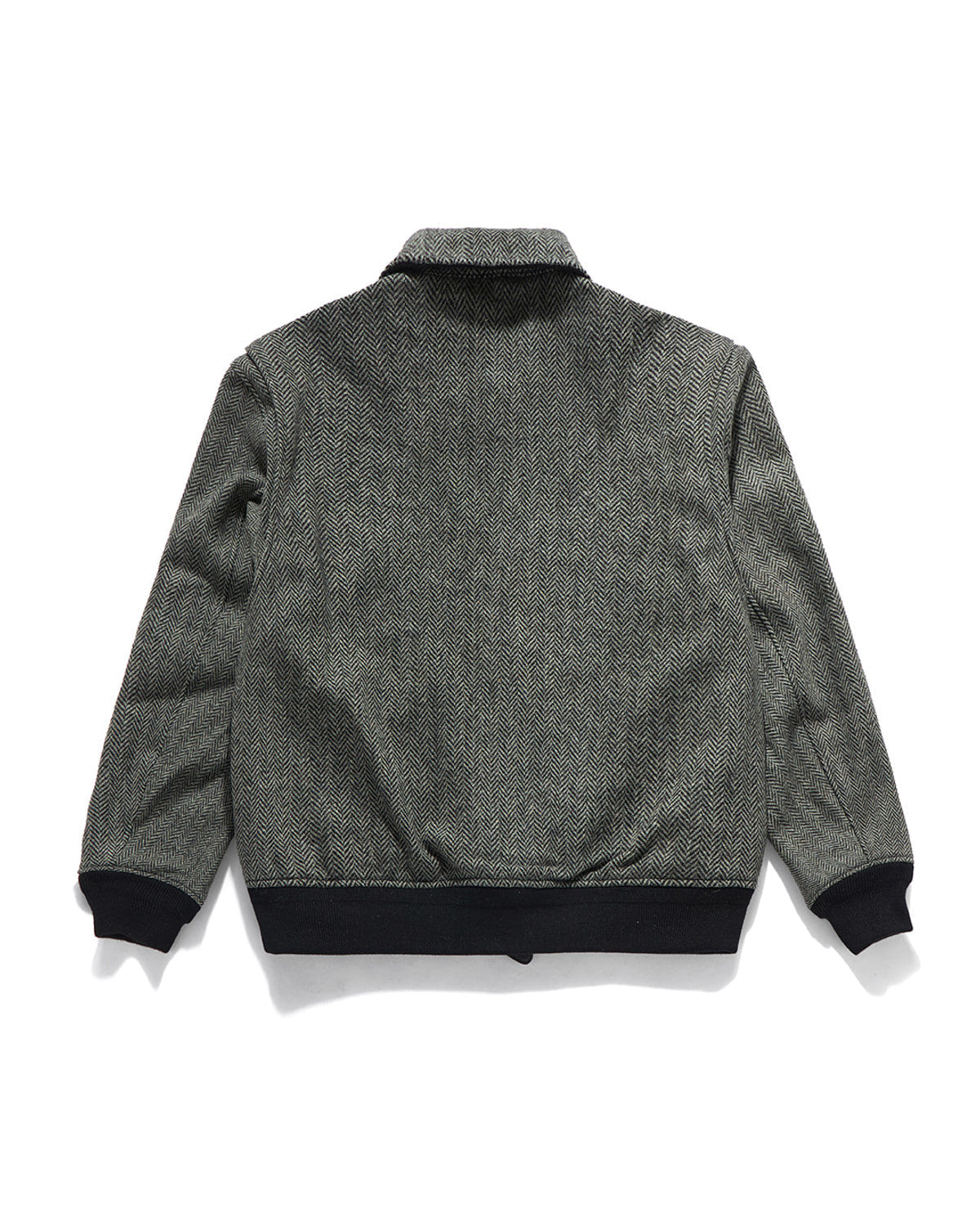 Eastlogue - A-2 Flight Jumper (Black Wool Herringbone) product image 6 | TRAB K-Fashion Australia