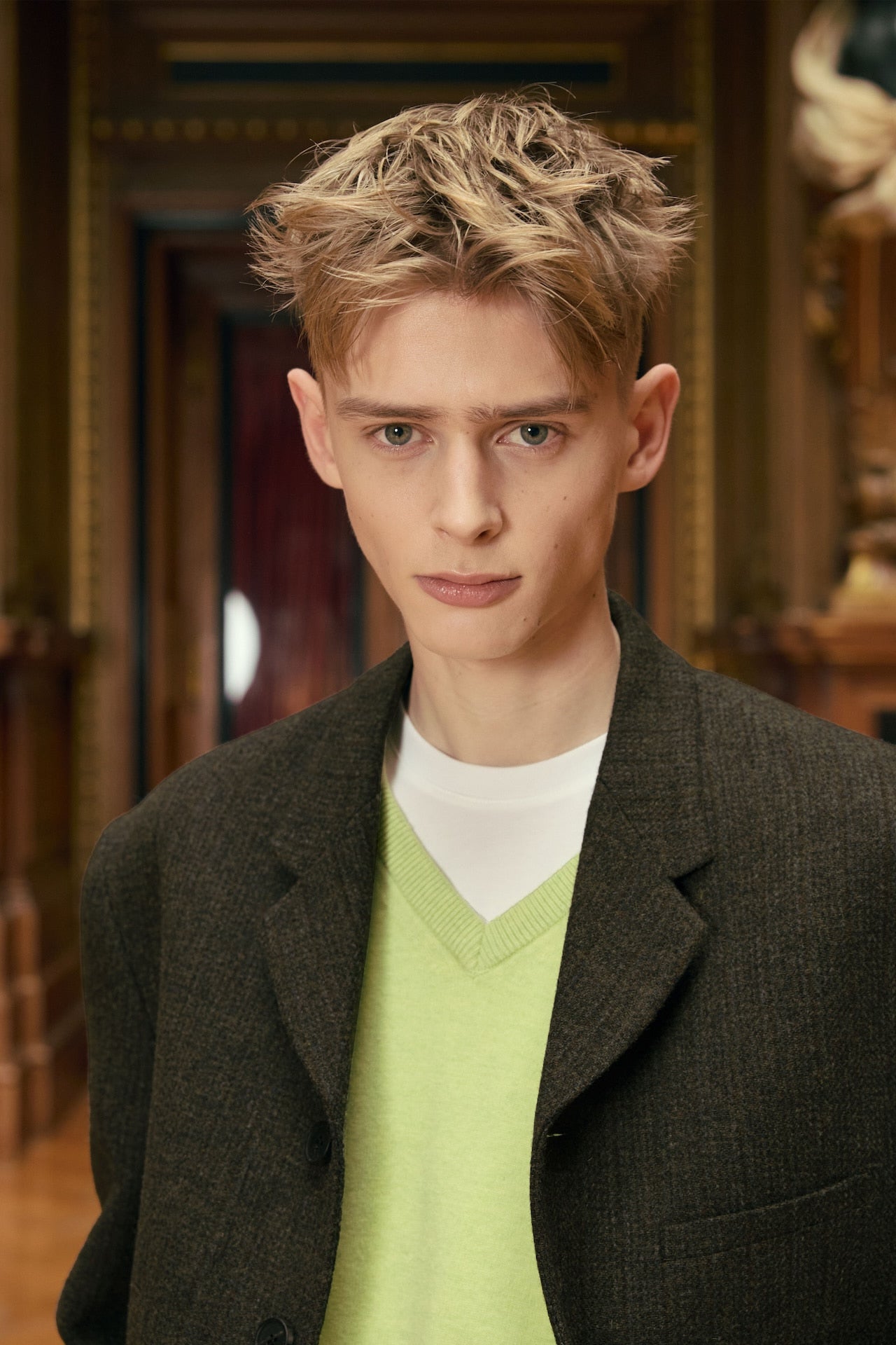 STU - 4 Button Single Breasted Jacket (Khaki) product image 6 | TRAB K-Fashion Australia