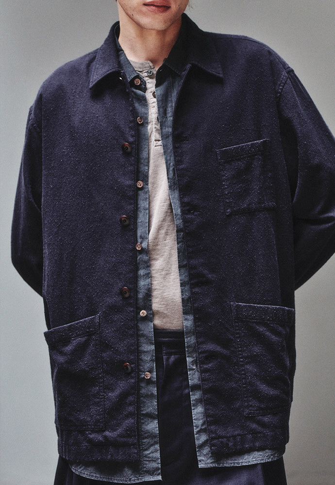 Art if acts - SILK NEP Work Jacket_Japanese Fabric (Deep Navy) product image 7 | TRAB K-Fashion Australia