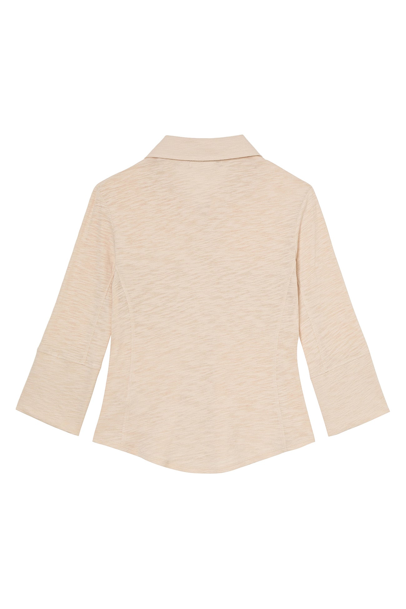Deinet - Button Collar T-Shirt (Beige) product image 2 | TRAB K-Fashion Australia