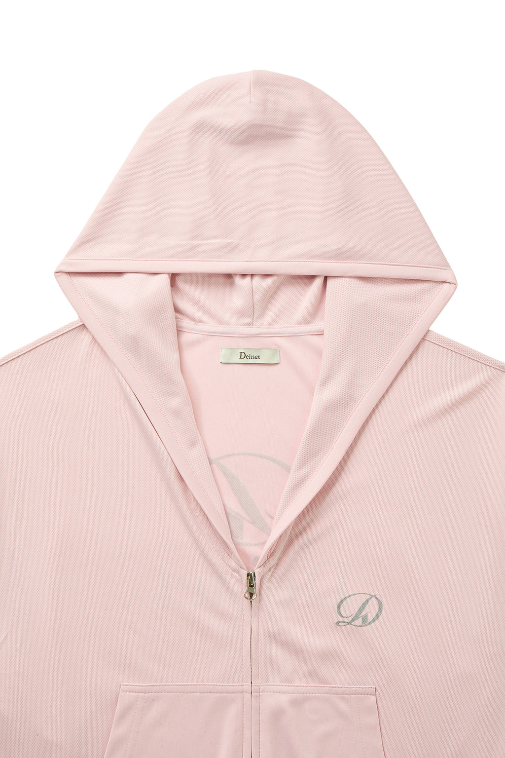 Deinet - Cool Mesh Hooded Zip Up (Light Pink) product image 3 | TRAB K-Fashion Australia