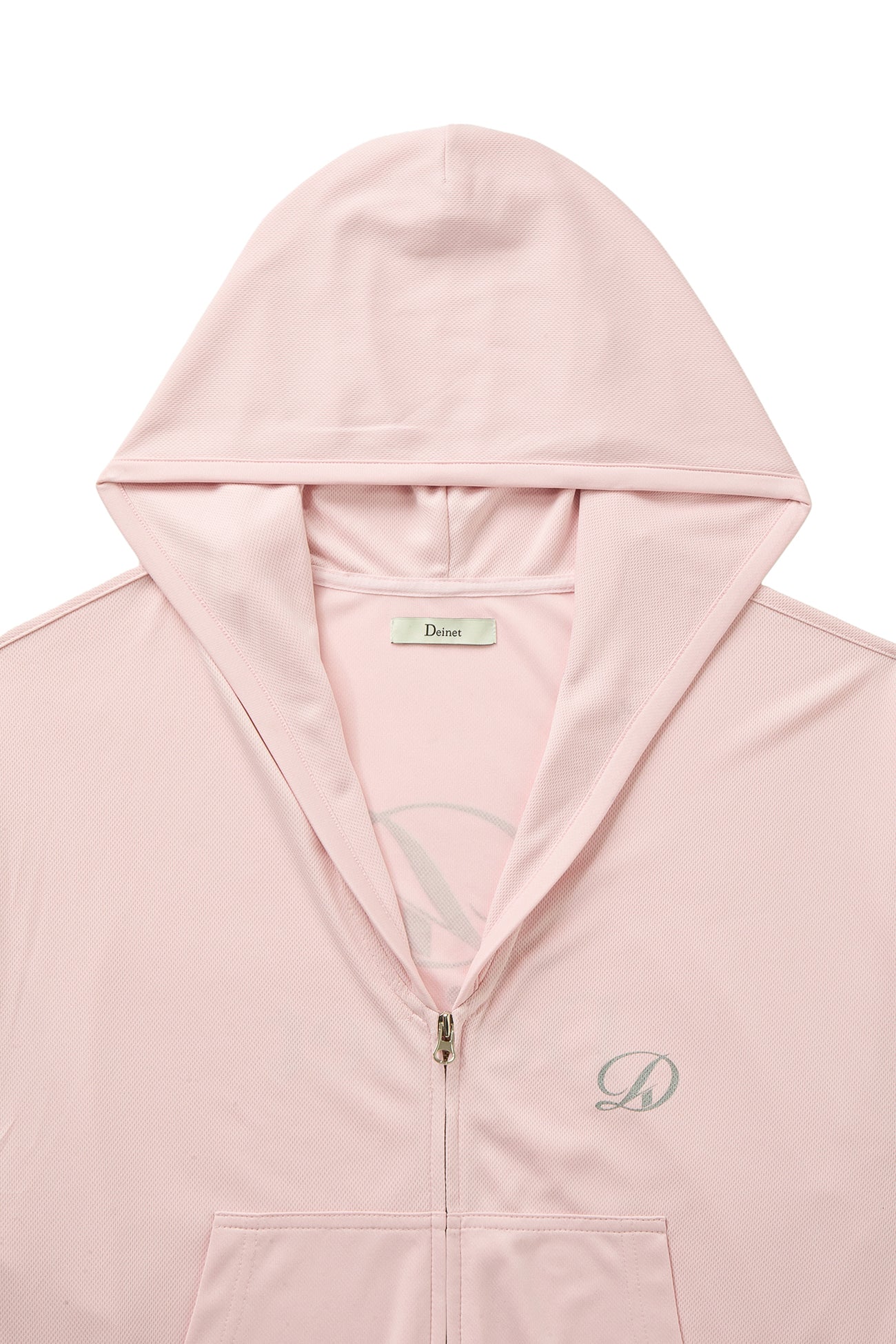 Deinet - Cool Mesh Hooded Zip Up (Light Pink) product image 3 | TRAB K-Fashion Australia