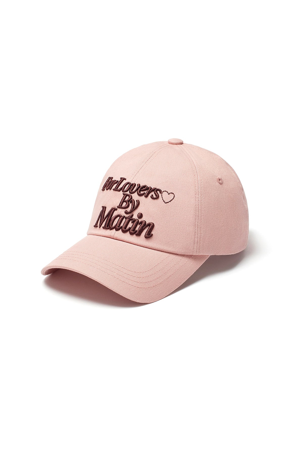 Matin Kim - For Lovers Logo Point Ball Cap (Light Pink) product image 2 | TRAB K-Fashion Australia