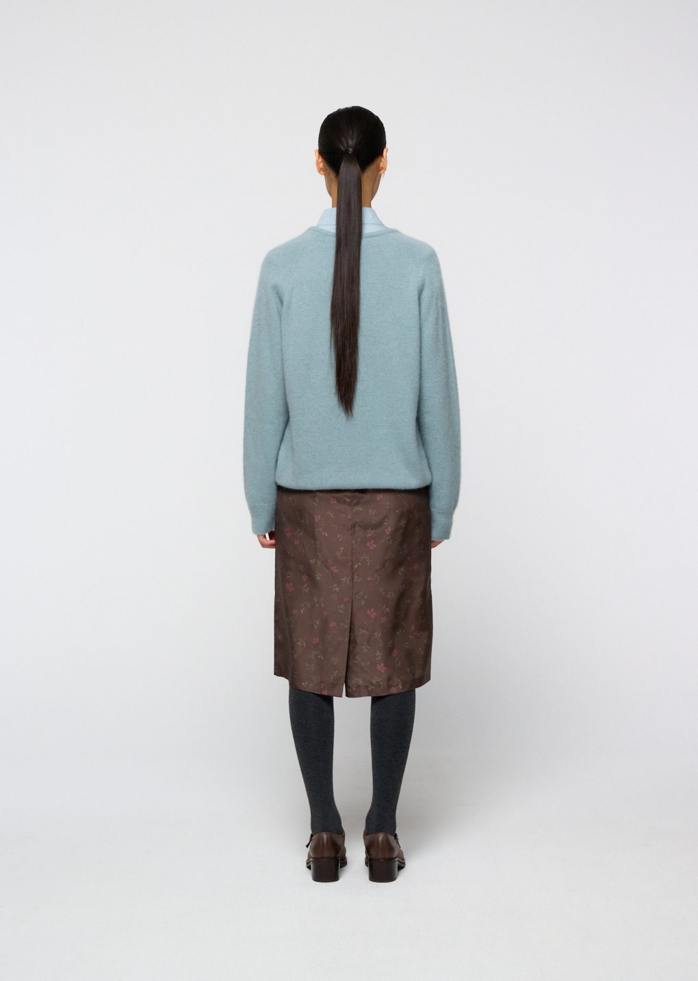 Amomento - Racoon v-neck knit (Mint) product image 11 | TRAB K-Fashion Australia