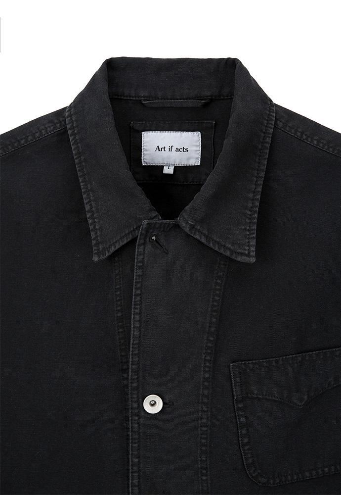 Art if acts - Garment Dyed Western Coverall Jacket (Black) product image 15 | TRAB K-Fashion Australia