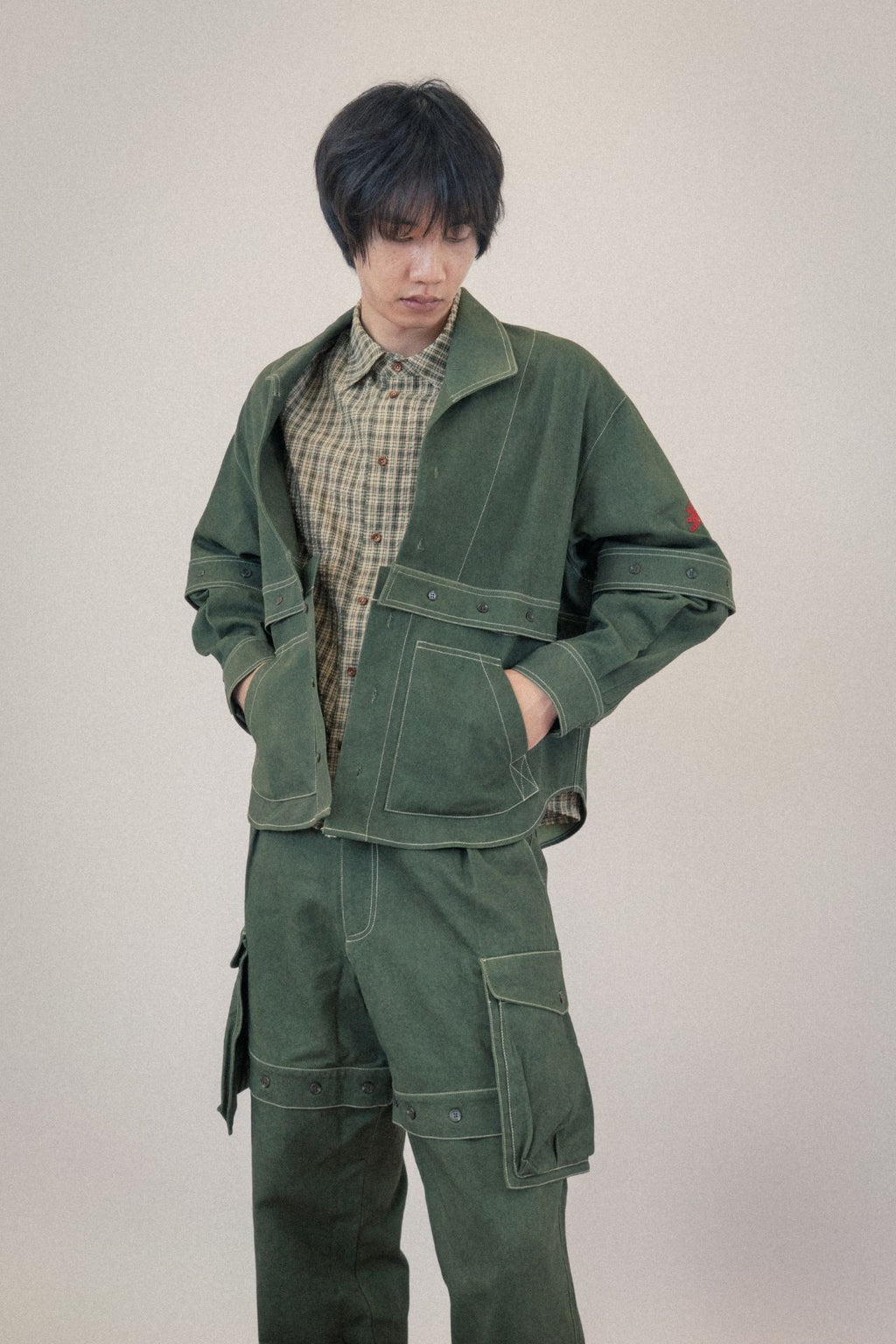 Ioedle - Assembled Cargo Pants With Screws Loosened (Green) product image 13 | TRAB K-Fashion Australia