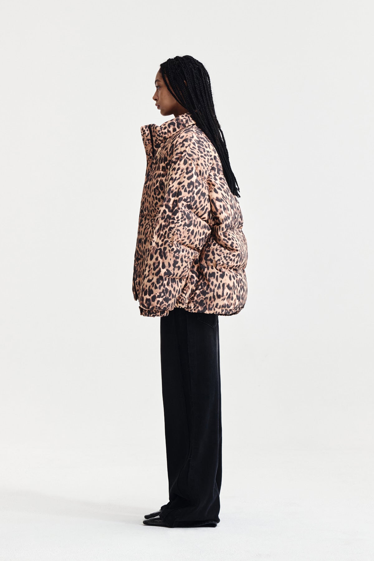 Matin Kim - Leopard Down Jumper (Mix) product image 6 | TRAB K-Fashion Australia