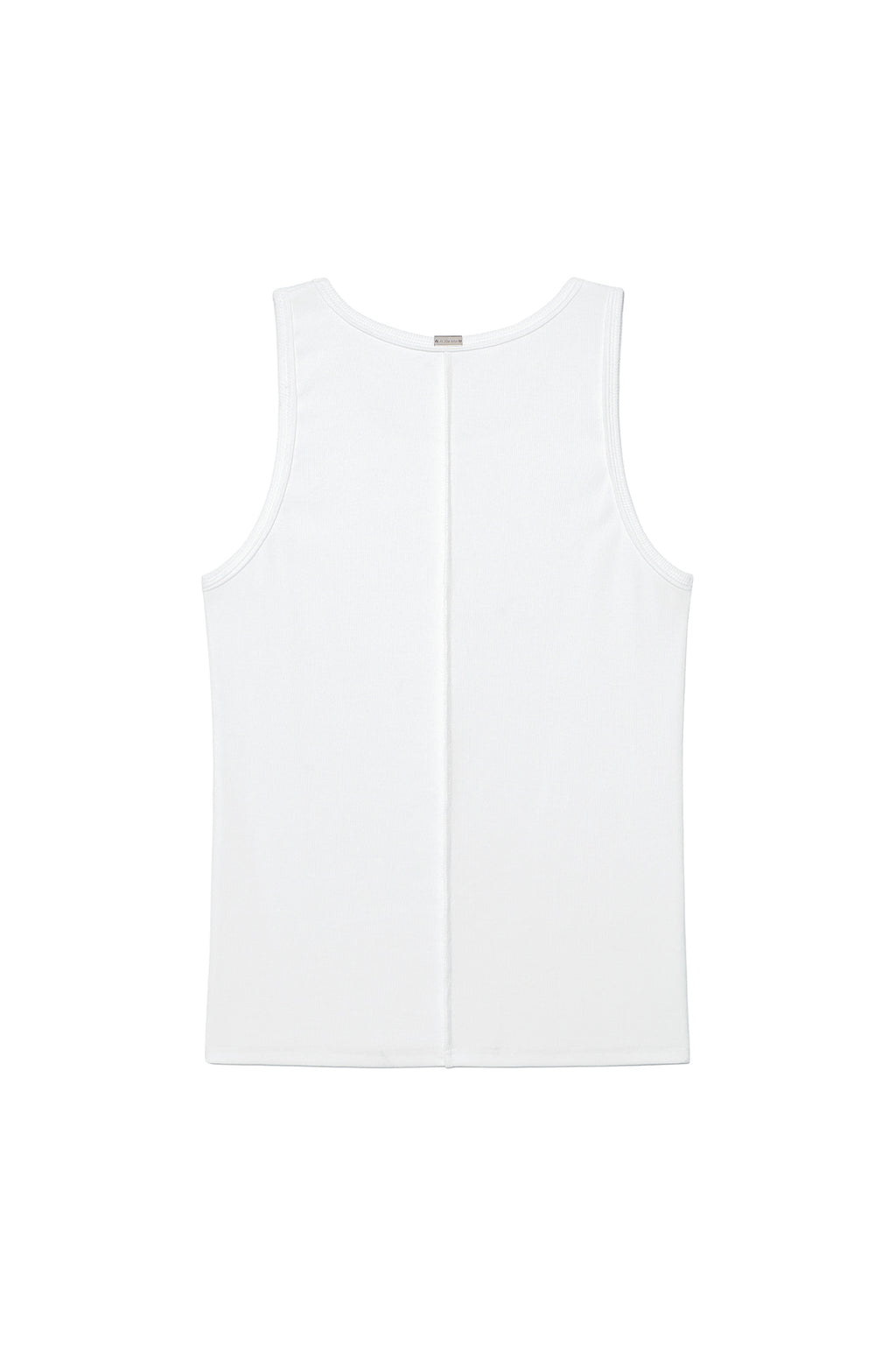 Matin Kim - Small Logo Pintuck Sleeveless Top (White) product image 2 | TRAB K-Fashion Australia
