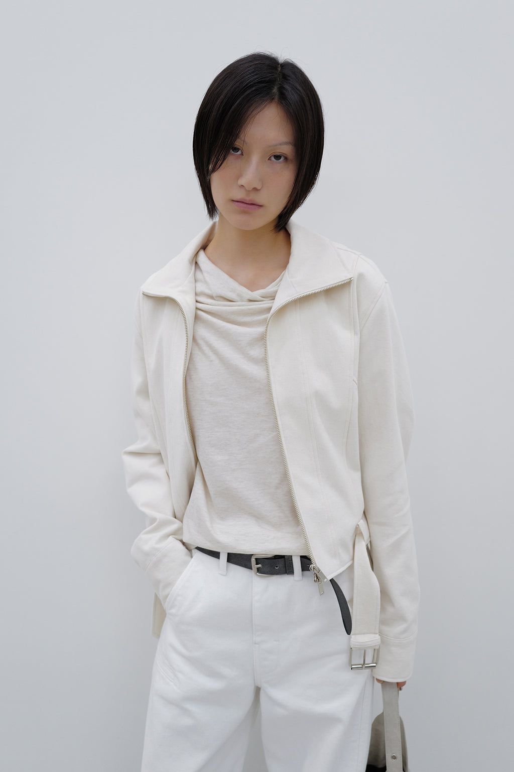 Deinet - Deinet Belted Cotton Jacket (Cream) product image 8 | TRAB K-Fashion Australia