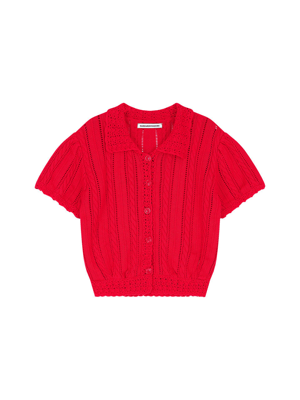 Margarin Fingers - Petit Crochet Knit (Red) product image 2 | TRAB K-Fashion Australia