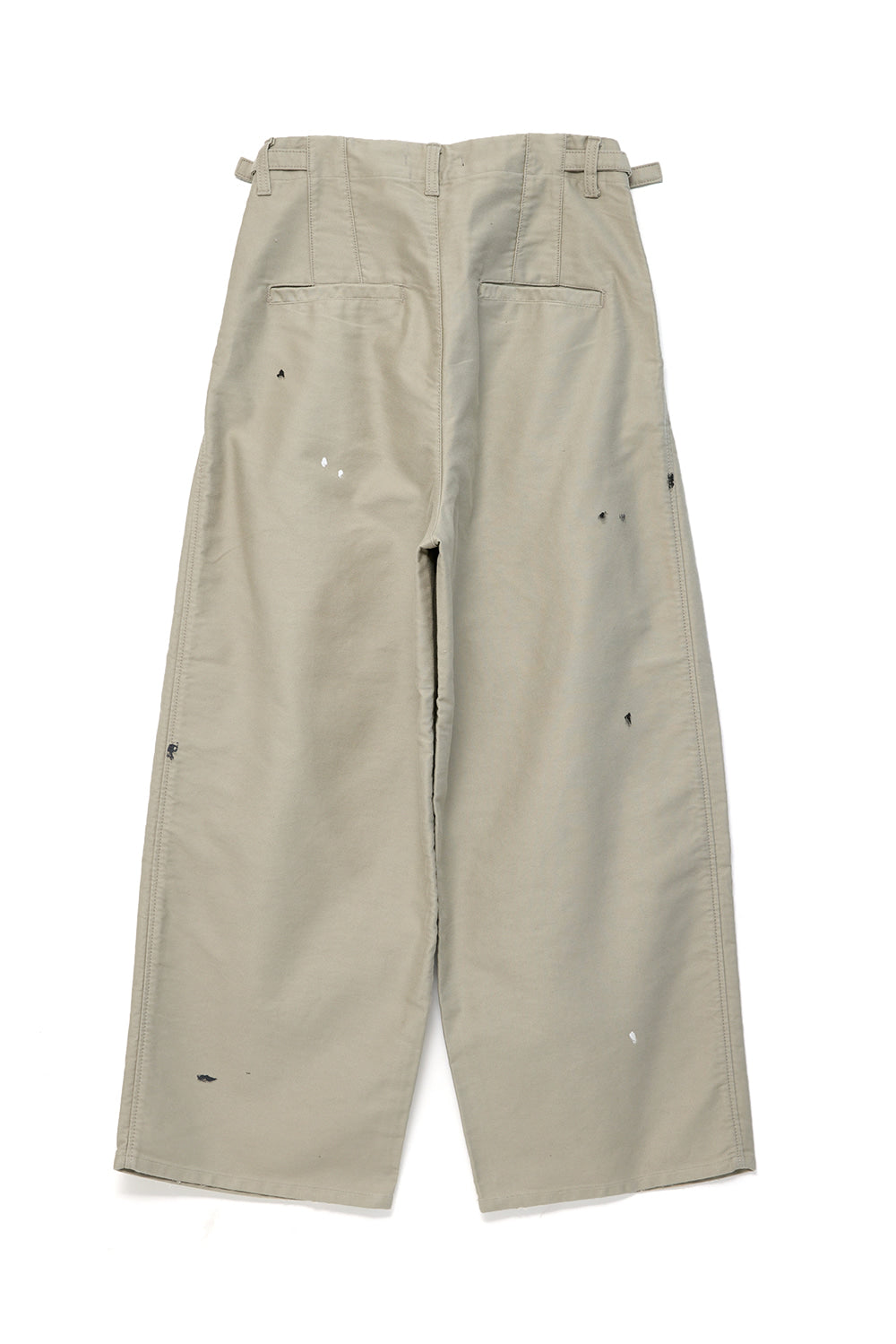 Hatchingroom - Two Pleats Trousers Moleskin (Beige) product image 2 | TRAB K-Fashion Australia