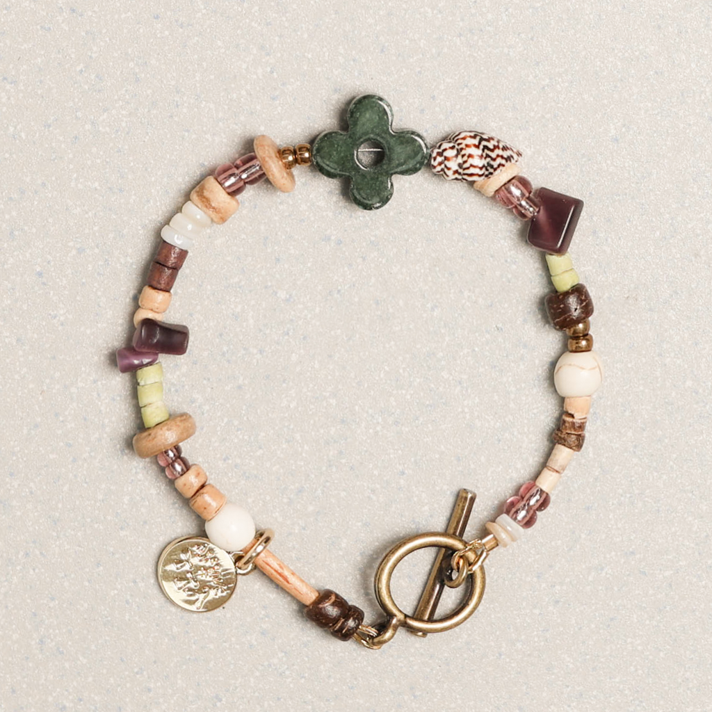 Towtow Archive - Clover Symbol Bracelet (Green) product image 1 | TRAB K-Fashion Australia