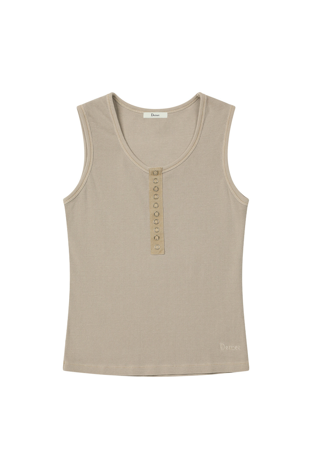 Deinet - Ring Point Pigment Sleeveless (Oatmeal) product image 1 | TRAB K-Fashion Australia