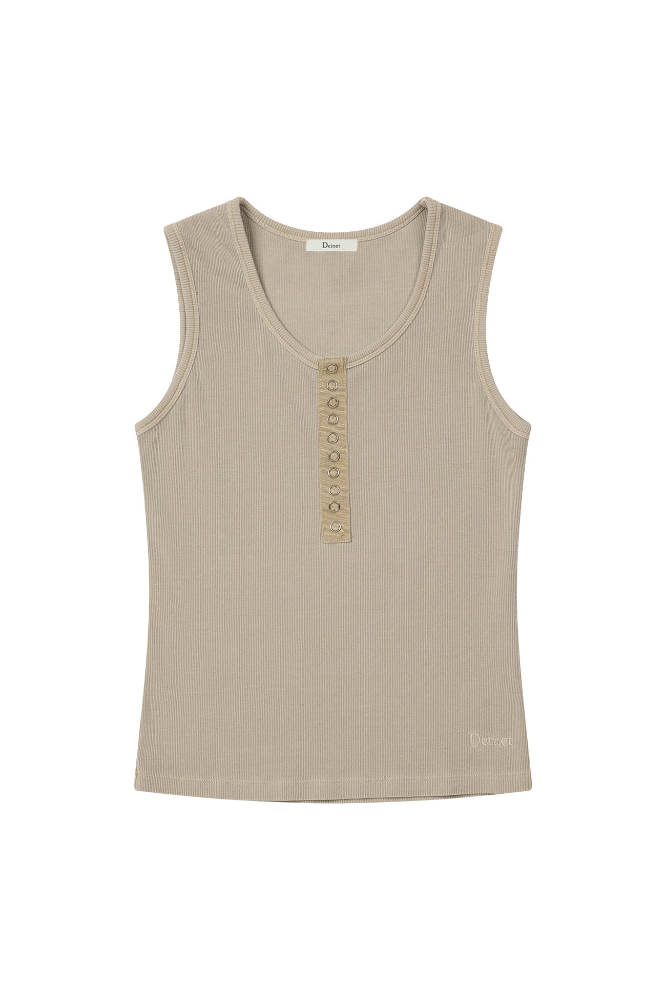 Deinet - Ring Point Pigment Sleeveless (Oatmeal) product image 1 | TRAB K-Fashion Australia