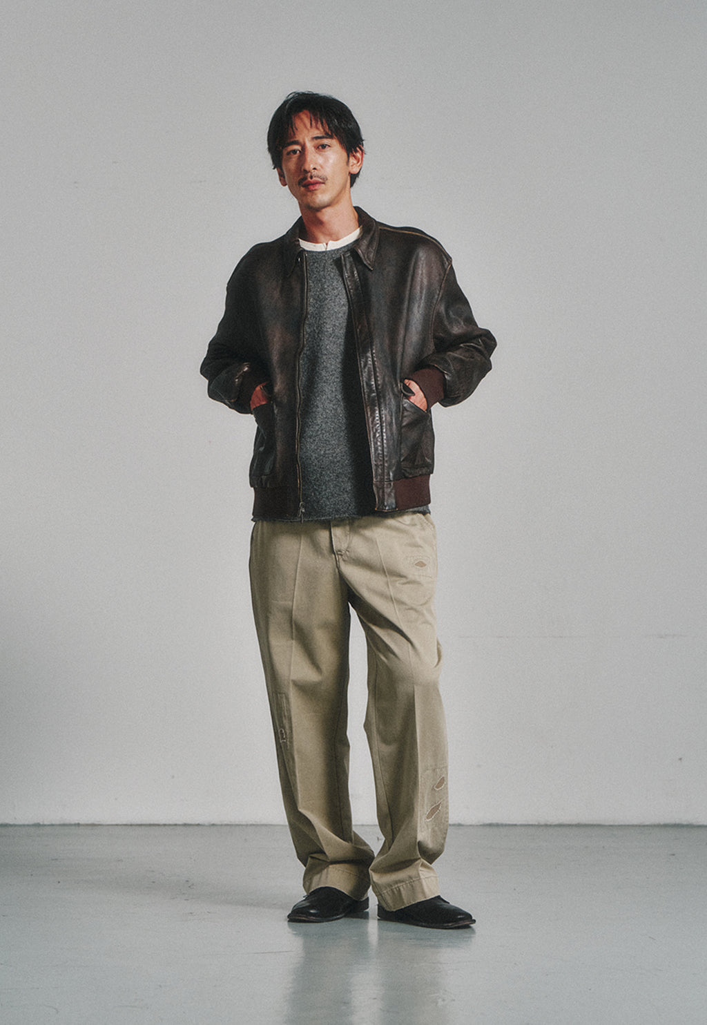 Art if acts - Washed Goat Leather A2 Jacket (Brown) product image 5 | TRAB K-Fashion Australia