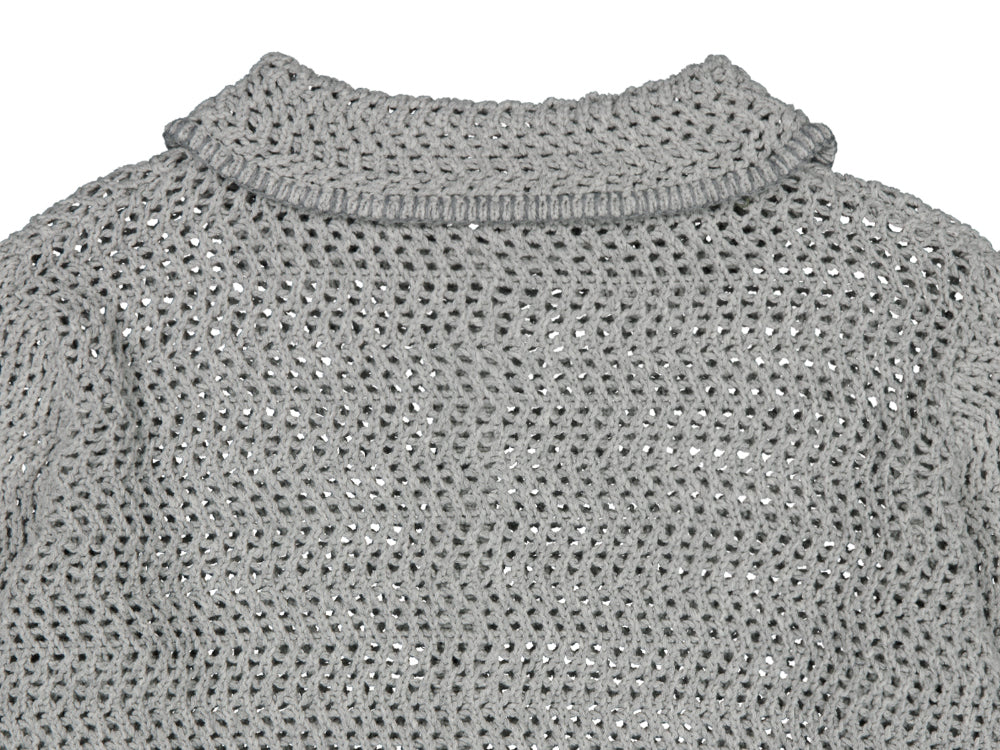 Coyseio - Net Knit Cardigan (Grey) product image 13 | TRAB K-Fashion Australia