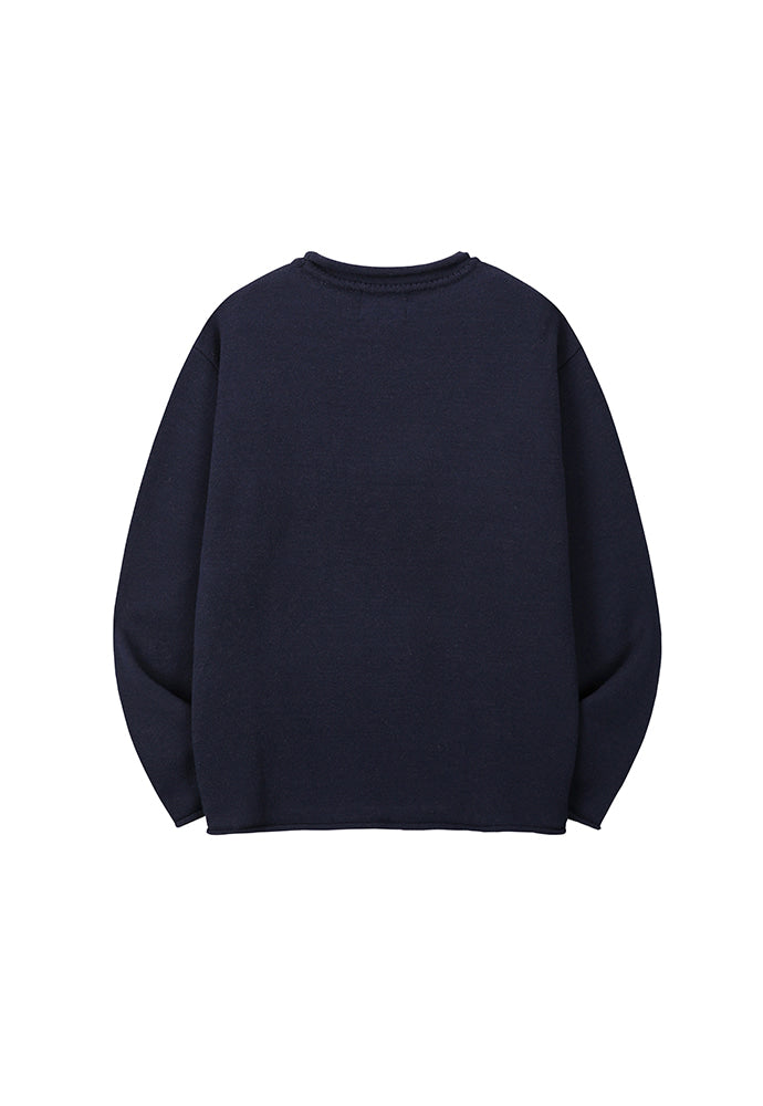Art if acts - Ribbed Pullover Knit (Dark Navy) product image 8 | TRAB K-Fashion Australia