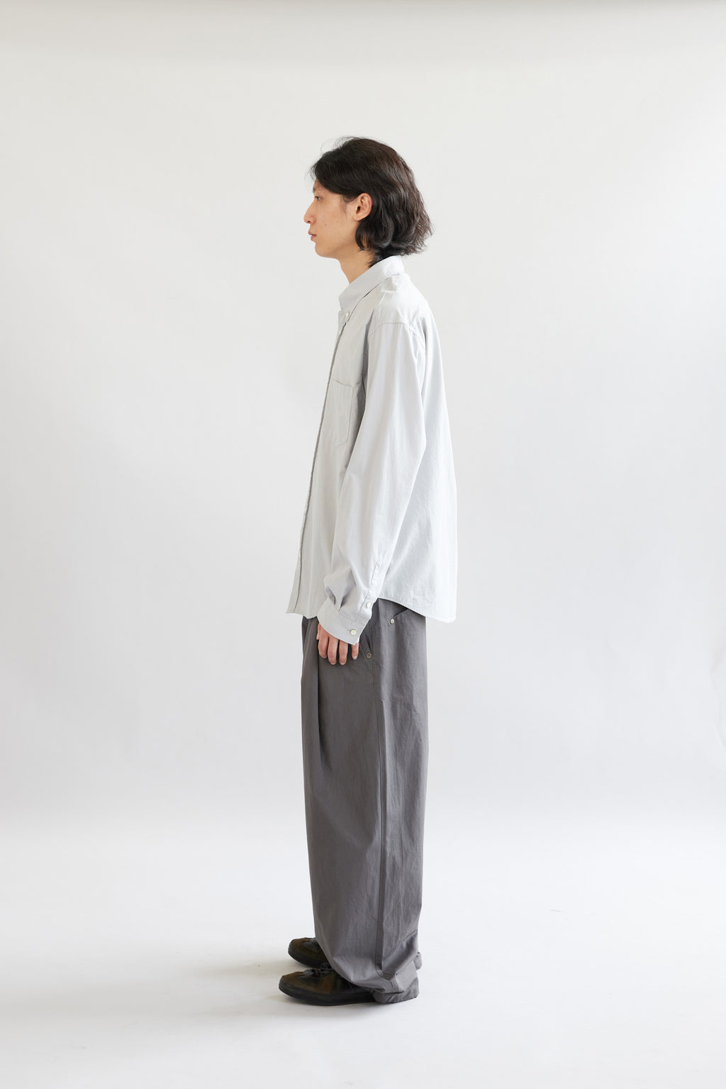 Hatchingroom - Out Button Shirt (Silver) product image 6 | TRAB K-Fashion Australia