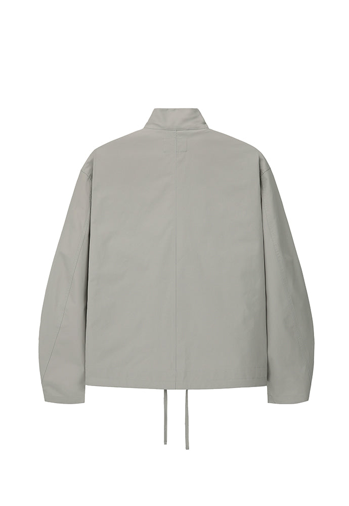 Art if acts - One Pocket Stand Collar Shirt (Grey) product image 7 | TRAB K-Fashion Australia