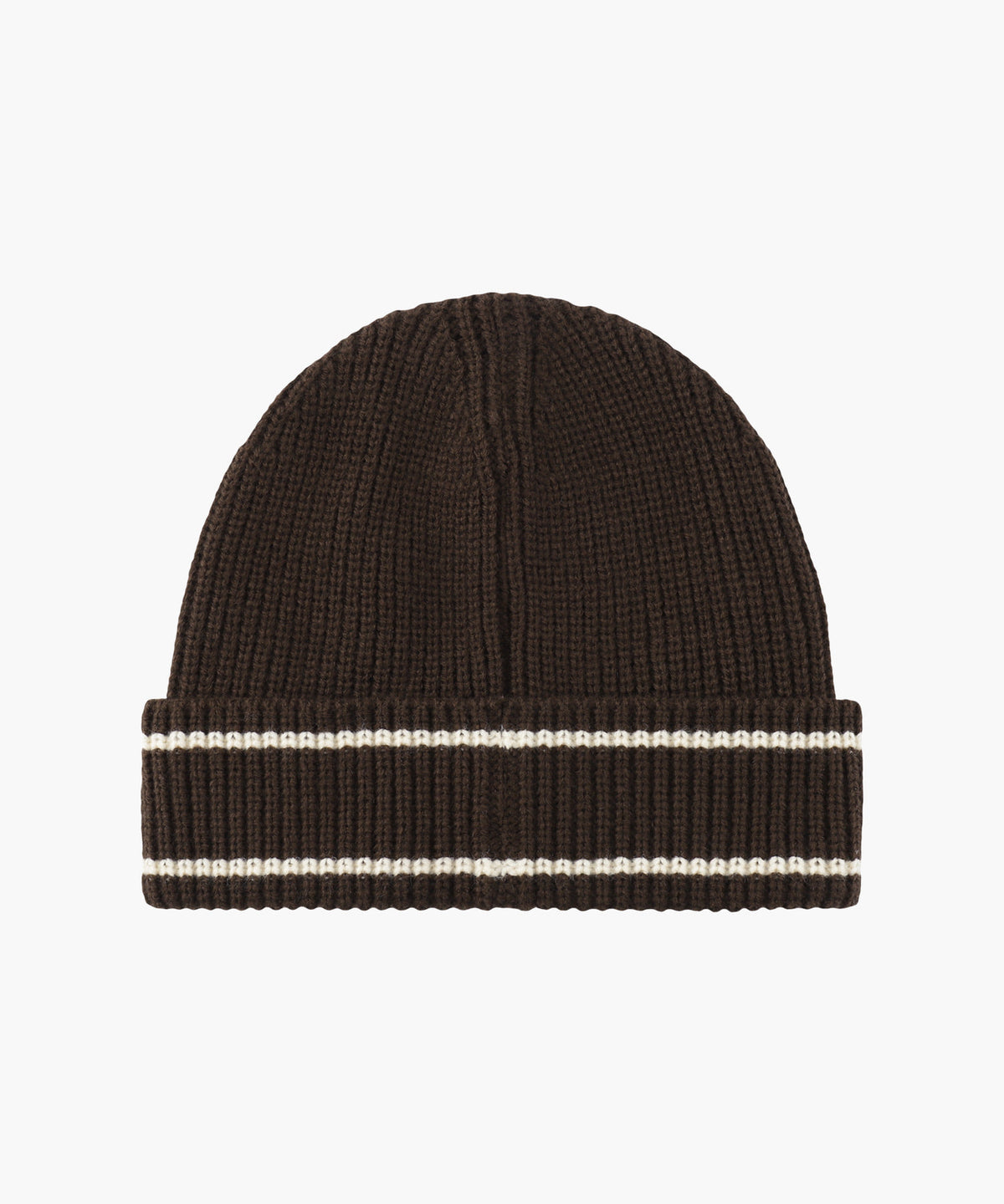 Marithe & Francois Girbaud - Micro Classic Logo Color Block Beanie (Brown) product image 2 | TRAB K-Fashion Australia