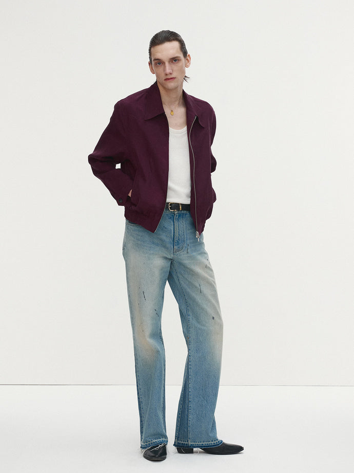Tonywack - Cupro Western Blouson (Mulberry) product image 2 | TRAB K-Fashion Australia