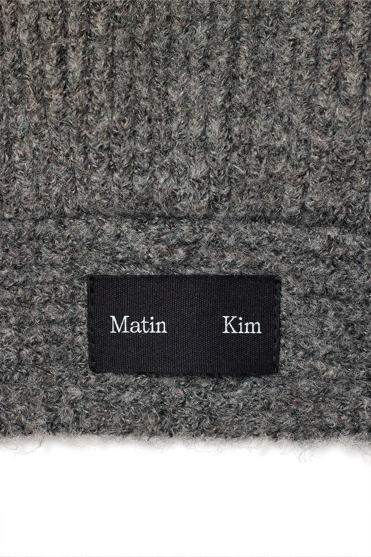 Matin Kim - Knit Strap Balaclava (Grey) product image 4 | TRAB K-Fashion Australia