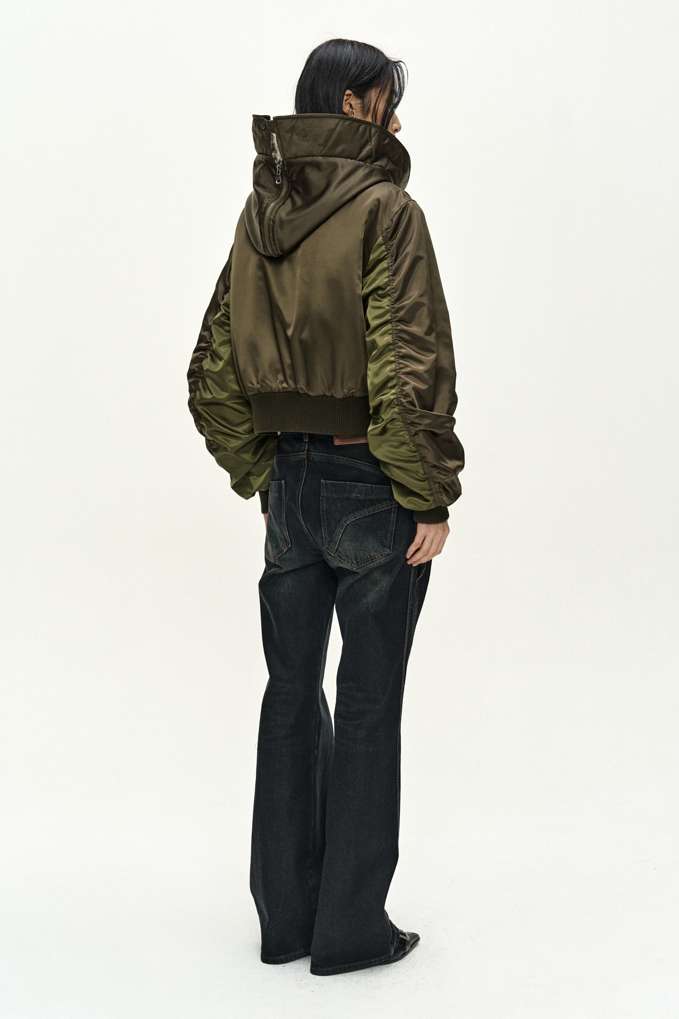 Andersson Bell - Twist Fold Coated Jeans (dark Blue) (Dark Blue) product image 8 | TRAB K-Fashion Australia