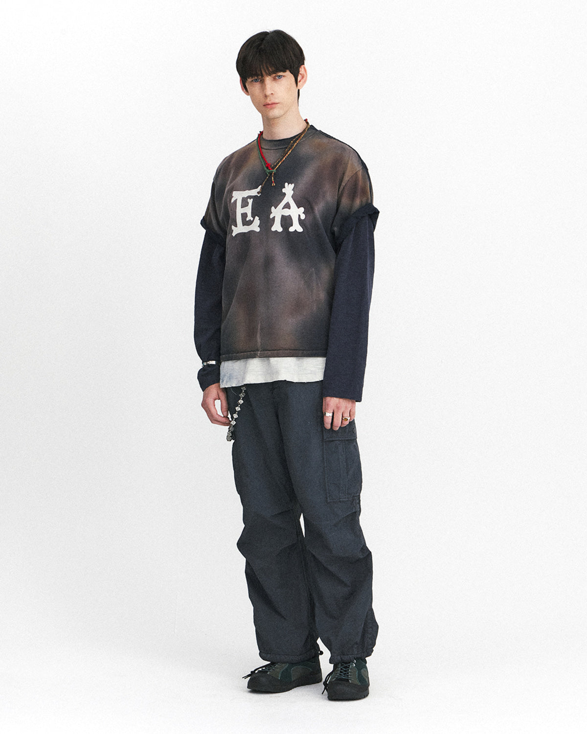 Eastlogue - Ea Logo T-shirts (Vintage Navy) product image 1 | TRAB K-Fashion Australia