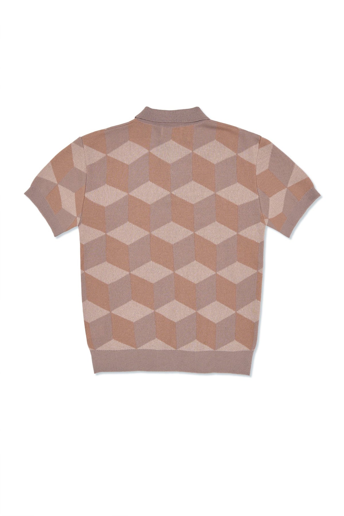 Ioedle - Infinite Grid Short Sleeve Knit (Pink) product image 4 | TRAB K-Fashion Australia