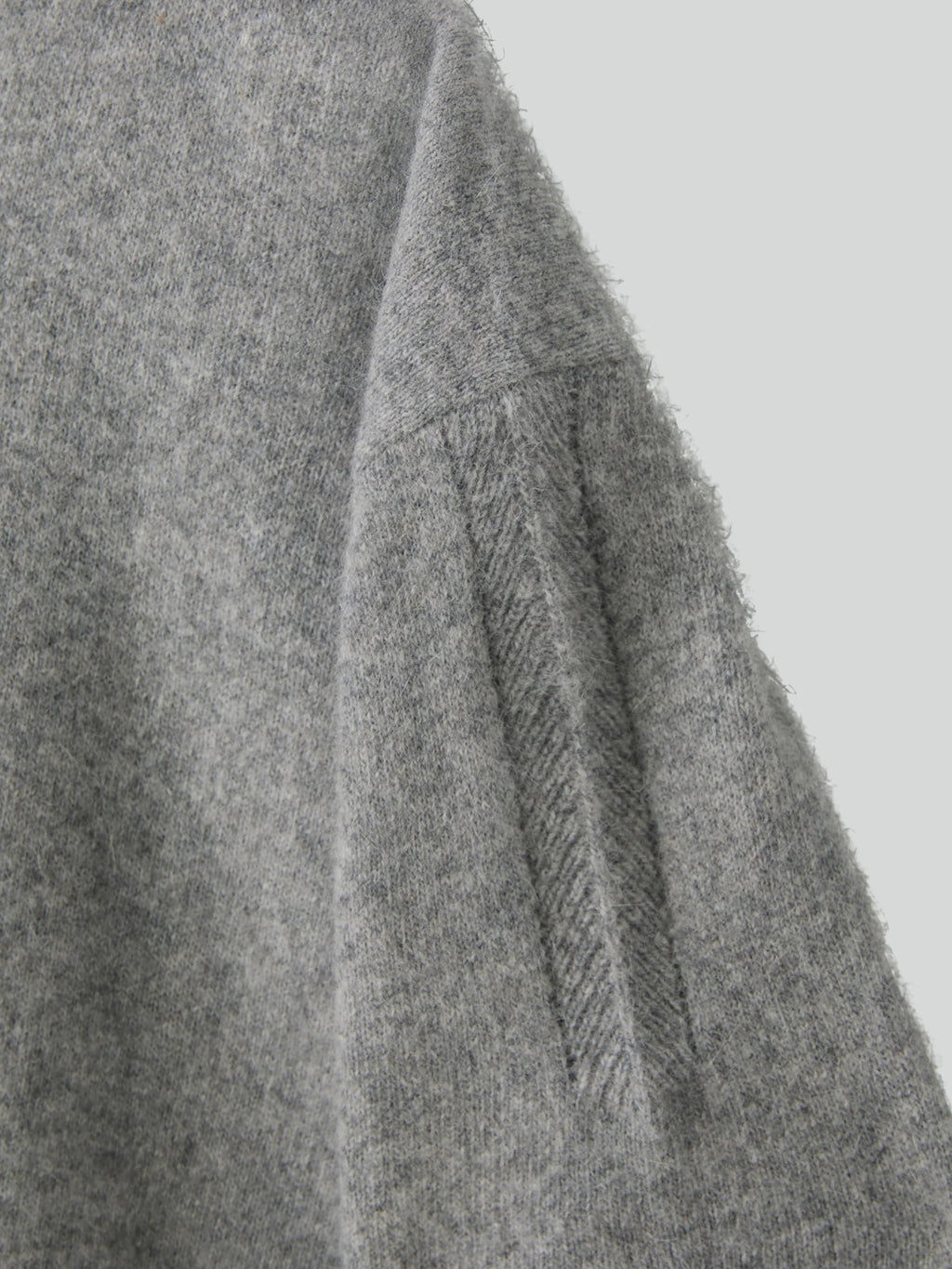 Recto - Crew Neck Layered Cardigan Knit Top (Melange Grey) product image 10 | TRAB K-Fashion Australia